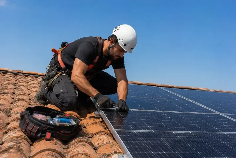 Maintenance et monitoring de panneaux solaires à Urbanya